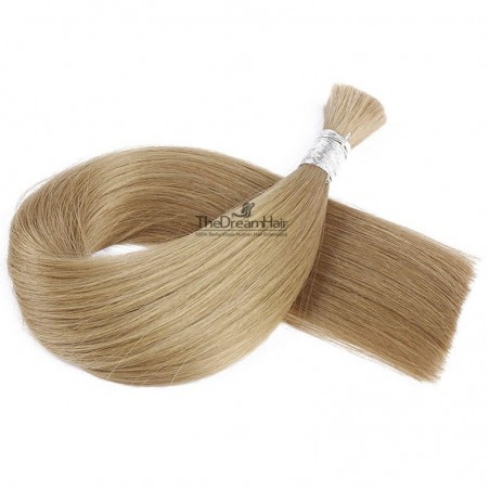 Bulk Hair Extensions, Colour #18 (Light Ash Blonde), Made With Remy Indian Human Hair