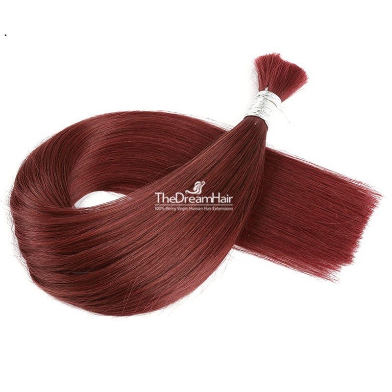 Bulk Hair Extensions, Colour 530 (Red Wine)