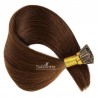 Pre-bonded Hair Extensions, Stick/I-Tip, Color #4 (Dark Brown), Made With Remy Indian Human Hair