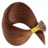 Pre-bonded Hair Extensions, Stick/I-Tip, Color #30 (Dark Auburn), Made With Remy Indian Human Hair