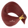 Pre-bonded Hair Extensions, Stick/I-Tip, Color #530 (Red Wine), Made With Remy Indian Human Hair