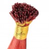 Pre-bonded Hair Extensions, Stick/I-Tip, Color #Red, Made With Remy Indian Human Hair