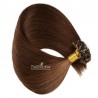 Pre-bonded Hair Extensions, Nail/U-Tip, Color #4 (Dark Brown), Made With Remy Indian Human Hair