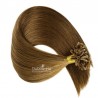 Pre-bonded Hair Extensions, Nail/U-Tip, Color #6 (Medium Brown), Made With Remy Indian Human Hair