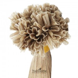 Pre-bonded Hair Extensions, Nail/U-Tip, Color #18 (Light Ash Blonde), Made With Remy Indian Human Hair