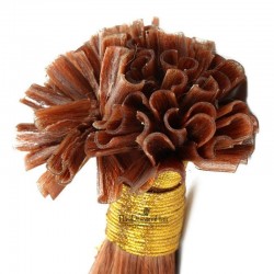 Pre-bonded Hair Extensions, Nail/U-Tip, Color #33 (Auburn), Made With Remy Indian Human Hair