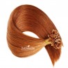 Pre-bonded Hair Extensions, Nail/U-Tip, Color #35 (Red Rust), Made With Remy Indian Human Hair