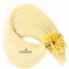 Pre-bonded Hair Extensions, Nail/U-Tip, Color #613 (Platinum Blonde), Made With Remy Indian Human Hair