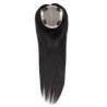 Crown Topper Hair Extensions, Silk Base, Colour 1B (Off Black), Made With Remy Indian Human Hair