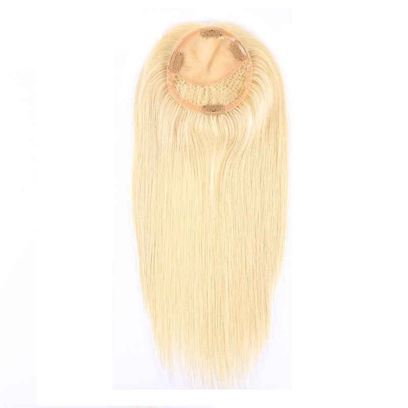 Crown Topper Hair Extensions, Colour #613 (Platinum Blonde)