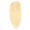 Crown Topper Hair Extensions, Silk Base, Colour 613 (Platinum Blonde), Made With Remy Indian Human Hair