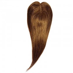 Crown Topper Hair Extensions, Mono Base, Colour 30 (Dark Auburn), Made With Remy Indian Human Hair