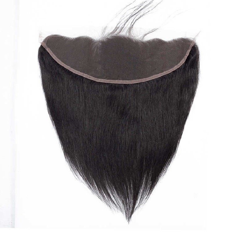 Lace Frontal Closure (13x4) Hair Extensions, Colour #1 (Jet Black), Made With Remy Indian Human Hair