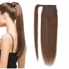 Wrap Around Ponytail Hair Extensions, Colour #4 (Dark Brown), Made With Remy Indian Human Hair