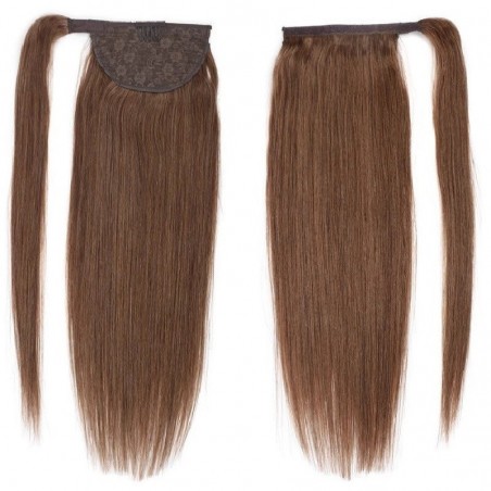 Wrap Around Ponytail Hair Extensions, Colour #4 (Dark Brown), Made With Remy Indian Human Hair