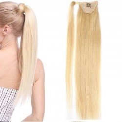 Wrap Around Ponytail Hair Extensions, Colour #24 (Golden Blonde), Made With Remy Indian Human Hair