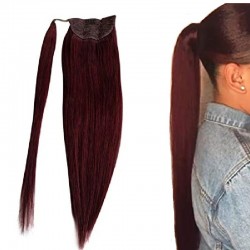 Wrap Around Ponytail Hair Extensions, Colour #99j (Burgundy)