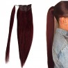 Wrap Around Ponytail Hair Extensions, Colour #99j (Burgundy), Made With Remy Indian Human Hair
