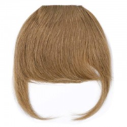 Blend in Fringe/Bangs Hair Extensions, Colour #8 (Chestnut Brown), Made With Remy Indian Human Hair