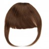 Blend in Fringe/Bangs Hair Extensions, Colour #4 (Dark Brown), Made With Remy Indian Human Hair