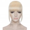Blend in Fringe/Bangs Hair Extensions, Colour #60 (Lightest Blonde), Made With Remy Indian Human Hair