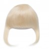 Blend in Fringe/Bangs Hair Extensions, Colour #60 (Lightest Blonde), Made With Remy Indian Human Hair