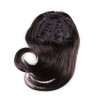 Sweeping Side Fringe/Bangs Hair Extensions, Colour #1B (Off Black), Made With Remy Indian Human Hair