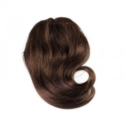 Sweeping Side Fringe/Bangs Hair Extensions, Colour #2 (Darkest Brown), Made With Remy Indian Human Hair