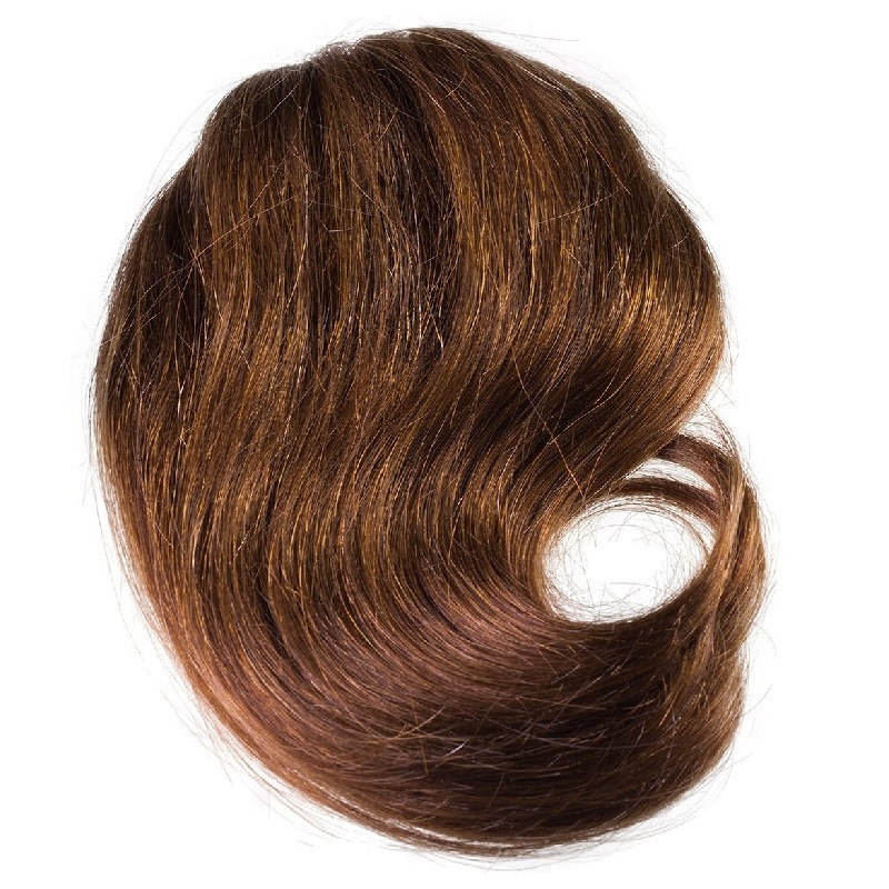 Sweeping Side Fringe/Bangs Hair Extensions, Colour #4 (Dark Brown)
