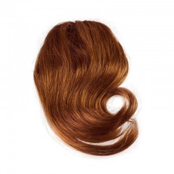 Sweeping Side Fringe/Bangs Hair Extensions, Colour #6 (Medium Brown), Made With Remy Indian Human Hair