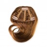 Sweeping Side Fringe/Bangs Hair Extensions, Colour #10 (Golden Brown), Made With Remy Indian Human Hair
