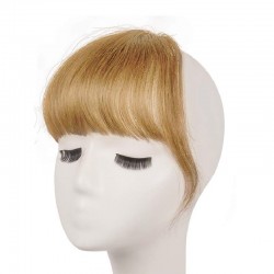Blend in Fringe/Bangs Hair Extensions, Colour #27 (Honey Blonde), Made With Remy Indian Human Hair