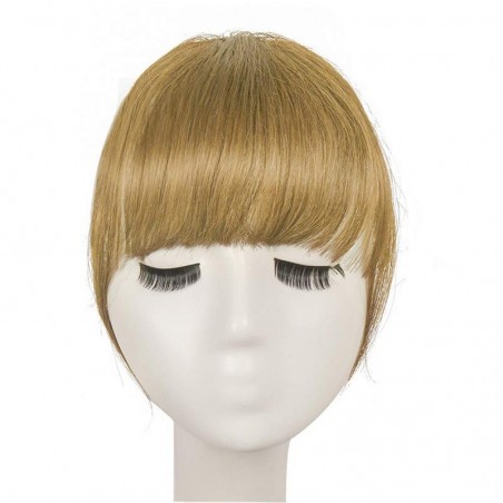Blend in Fringe/Bangs Hair Extensions, Colour #18 (Light Ash Blonde), Made With Remy Indian Human Hair