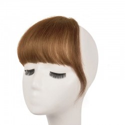 Blend in Fringe/Bangs Hair Extensions, Colour #30 (Dark Auburn), Made With Remy Indian Human Hair