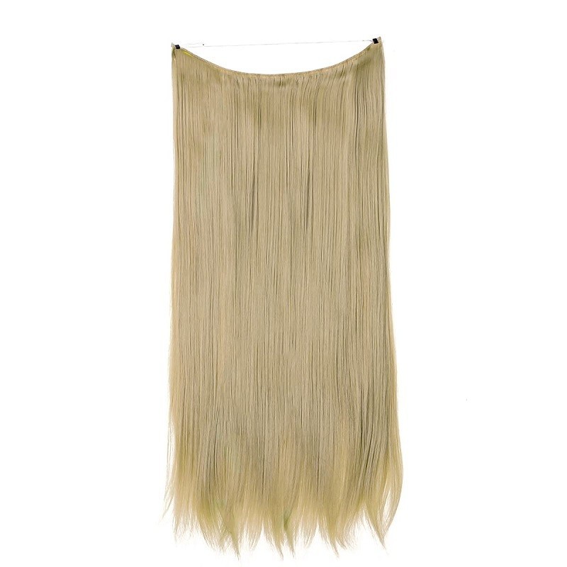 Flip-in Halo Hair Extensions, Colour #18 (Light Ash Blonde), Made With Remy Indian Human Hair