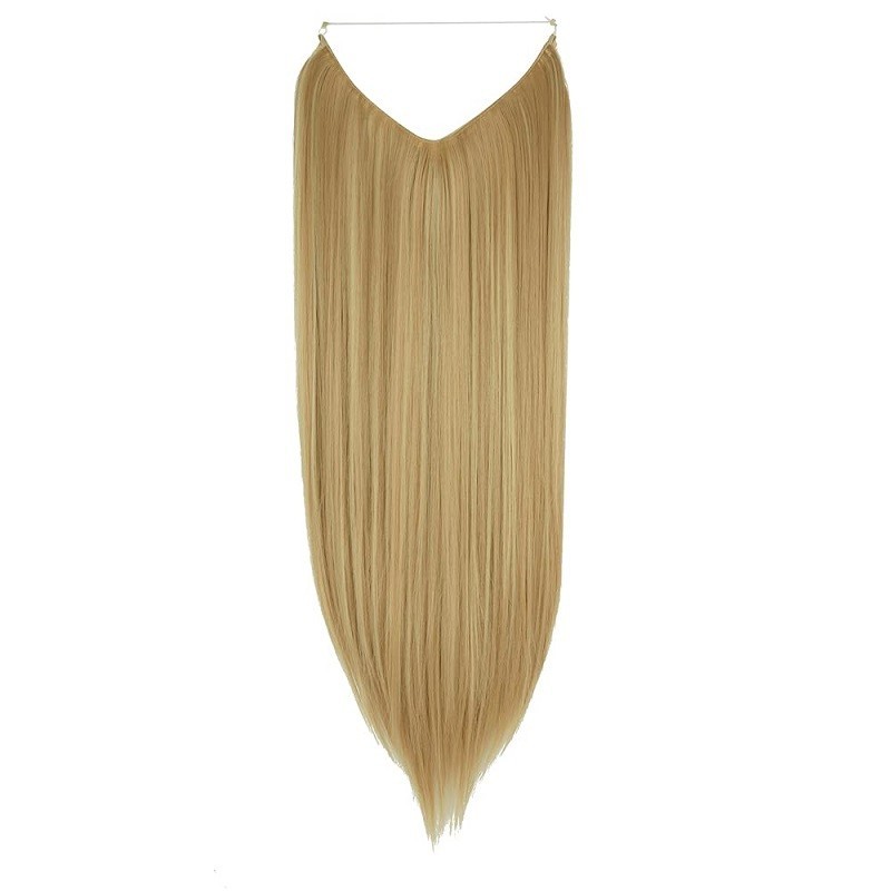 Flip-in Halo Hair Extensions, Colour #16 (Medium Ash Blonde), Made With Remy Indian Human Hair