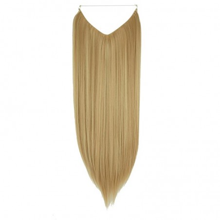 Flip-in Halo Hair Extensions, Colour #16 (Medium Ash Blonde), Made With Remy Indian Human Hair