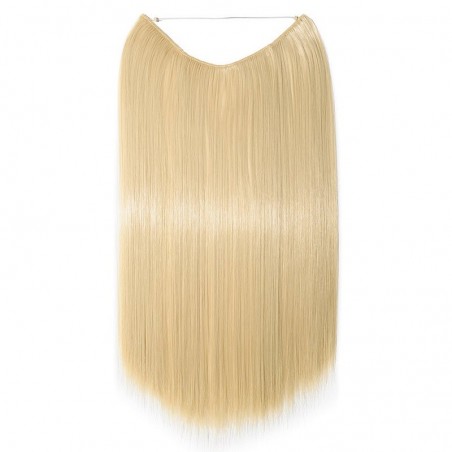 Flip-in Halo Hair Extensions, Colour #22 (Light Pale Blonde), Made With Remy Indian Human Hair