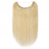 Flip-in Halo Hair Extensions, Colour #24 (Golden Blonde), Made With Remy Indian Human Hair