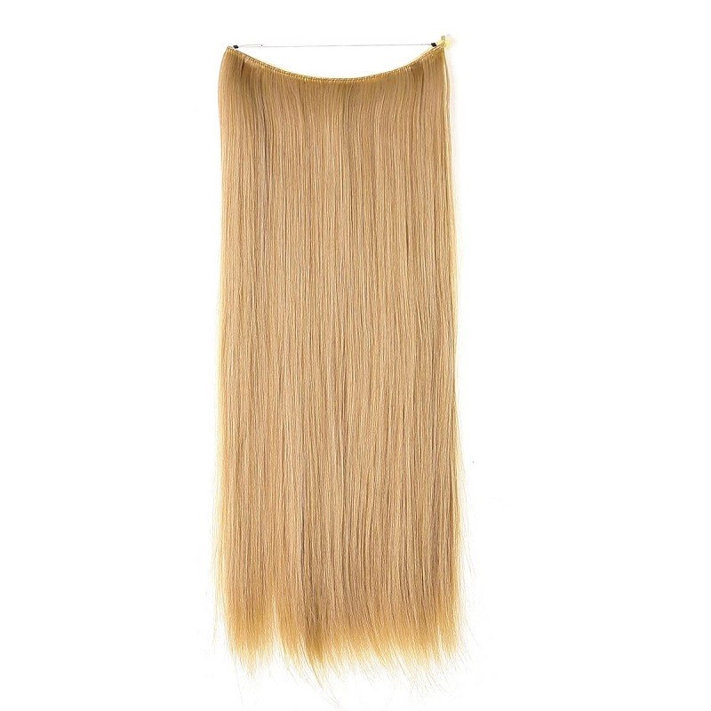 Flip-in Halo Hair Extensions, Colour #27 (Honey Blonde), Made With Remy Indian Human Hair