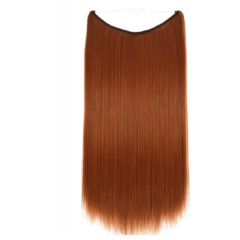Flip-in Halo Hair Extensions, Colour #35 (Red Rust), Made With Remy Indian Human Hair