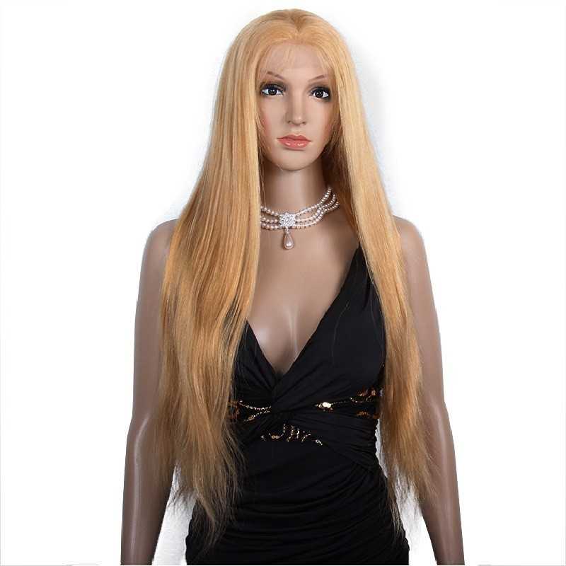360° Lace Wig, Extra Long Length, Color 27 (Honey Blonde), Made With Remy Indian Human Hair