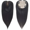 Crown Topper Hair Extensions, Silk Base, Colour 1 (Jet Black), Made With Remy Indian Human Hair