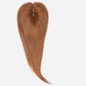 Crown Topper Hair Extensions, Silk Base, Colour 10 (Golden Brown), Made With Remy Indian Human Hair