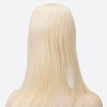 Crown Topper Hair Extensions, Mono Base, Colour 60 (Lightest Blonde), Made With Remy Indian Human Hair