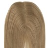 Crown Topper Hair Extensions, Skin Base, Colour 18 (Light Ash Blonde), Made With Remy Indian Human Hair