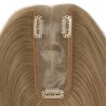 Crown Topper Hair Extensions, Skin Base, Colour 18 (Light Ash Blonde), Made With Remy Indian Human Hair