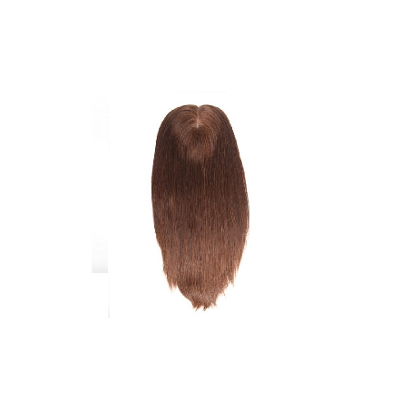 Crown Topper Hair Extensions, Silk Base, Colour 4 (Dark Brown), Made With Remy Indian Human Hair