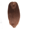 Crown Topper Hair Extensions, Silk Base, Colour 4 (Dark Brown), Made With Remy Indian Human Hair