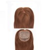 Crown Topper Hair Extensions, Swiss Lace Base, Colour 6 (Medium Brown), Made With Remy Indian Human Hair
